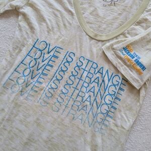 Jackson Browne Tour Cream and Blue Graphic Tee